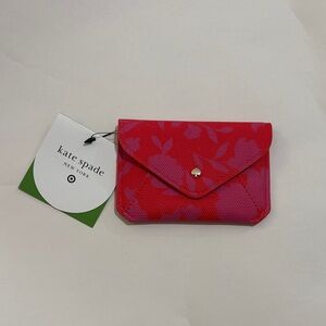 Kate Spade Pink Leaf Pattern Wallet